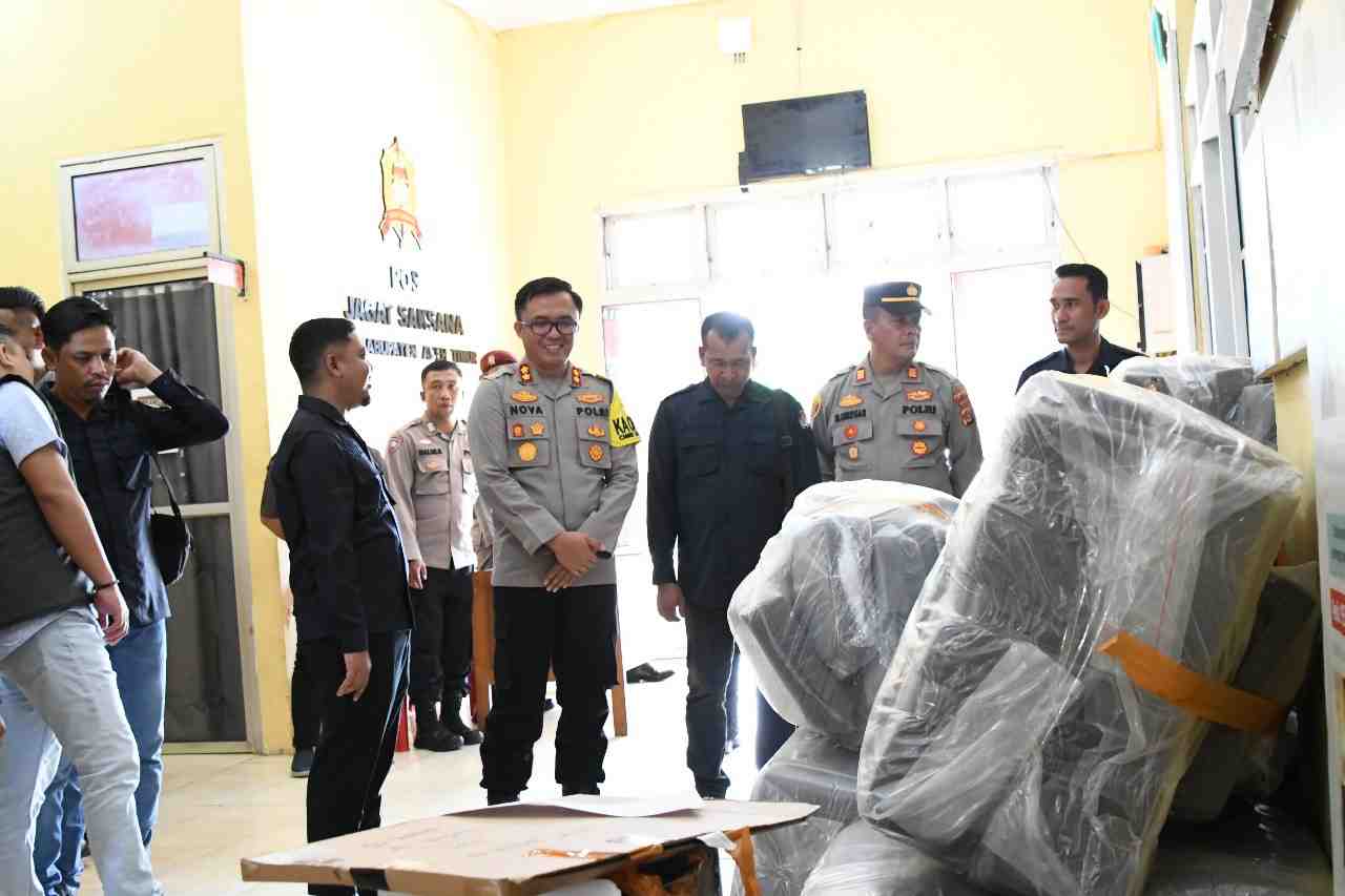 Pastikan Keamanan dan Validitas Pemilu, Kapolres Aceh Timur Cek Gudang Logistik