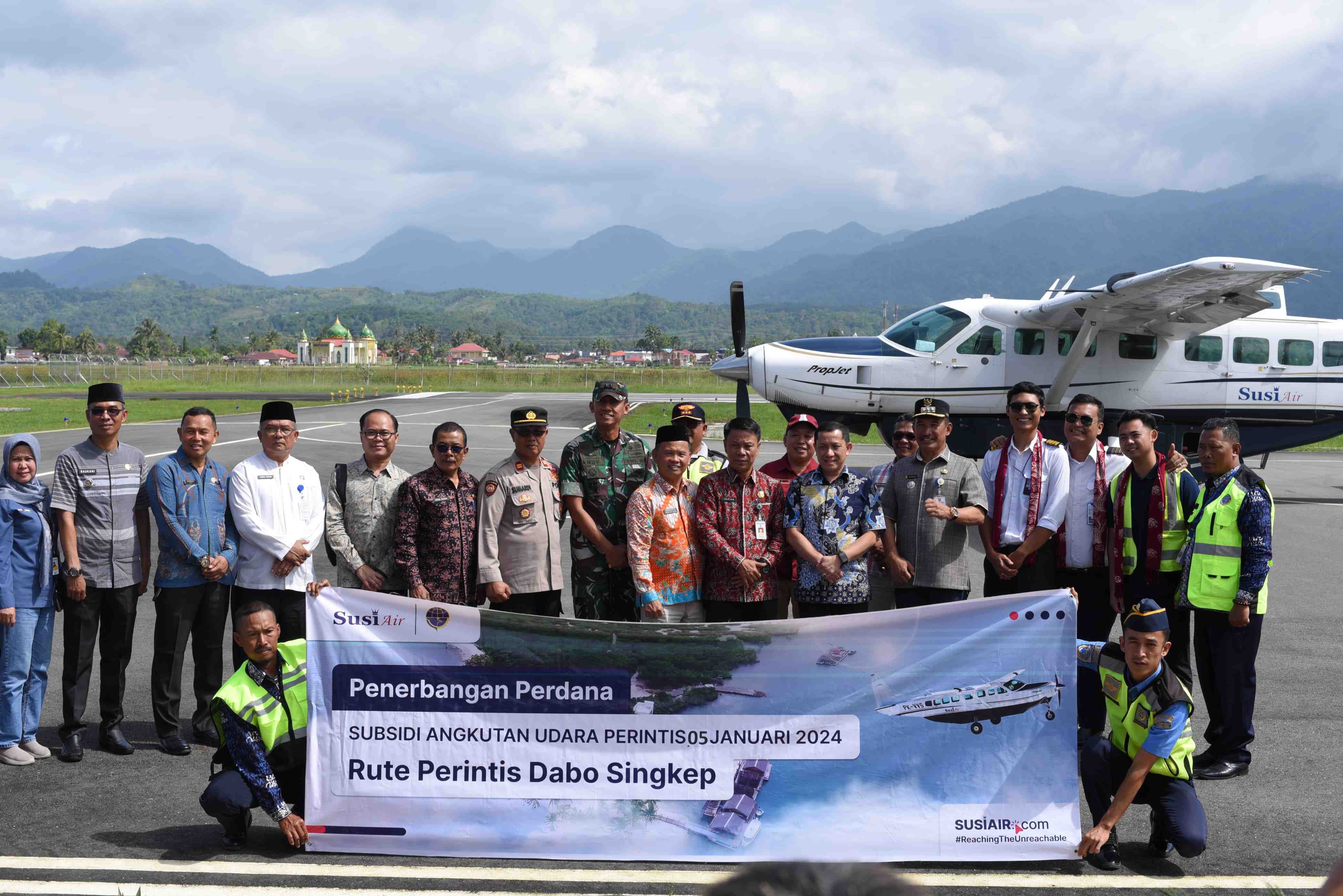 12 Rute Penerbangan Perintis di Wilayah Kerja Dabo-Singkep Mulai Beroperasi