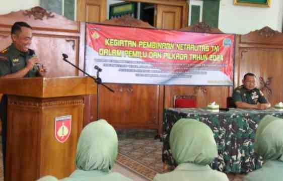 Sosialisasi Netralitas TNI bagi Anggota Persit pada Pemilu 2024