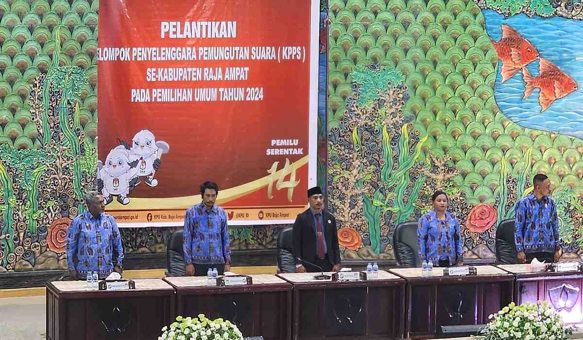 KPU Raja Ampat Lantik 1. 463 Anggota KPPS