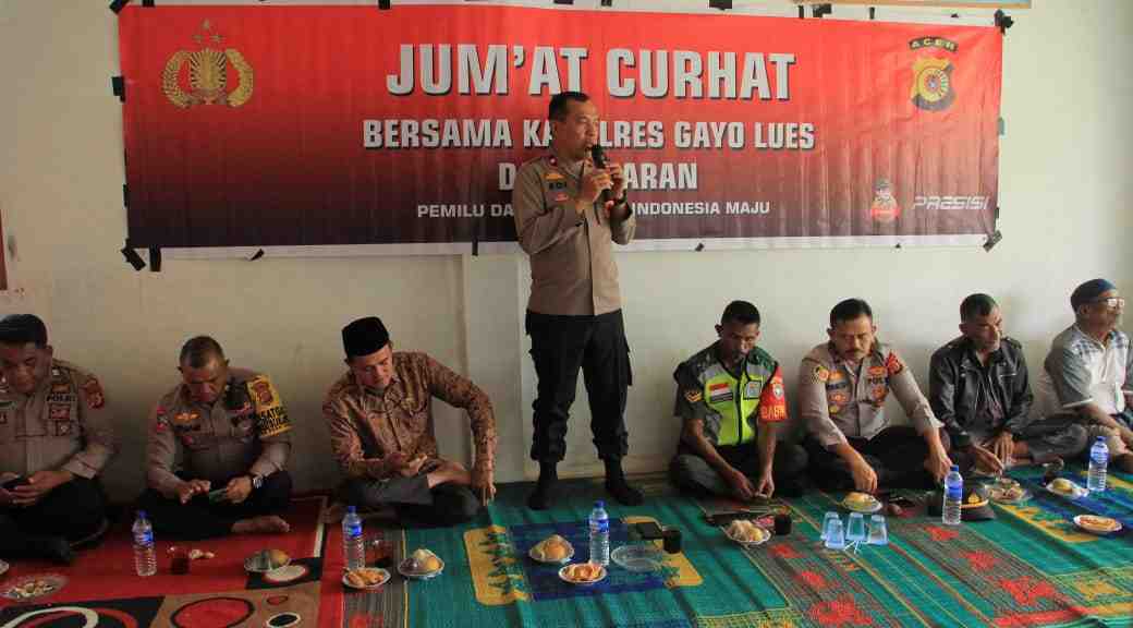Kapolres Gayo Lues Ajak Warga Desa Gegarang Jaga Kamtibmas Jelang Pemilu