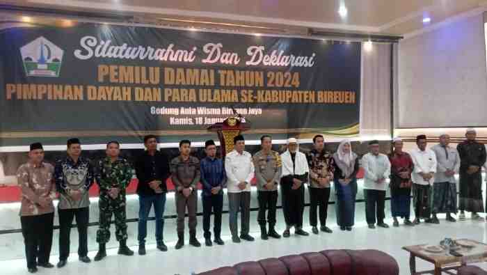 Pj Bupati Bireuen Sebut Peran Ulama dan Pimpinan Dayah Sangat Menentukan Pemilu Damai