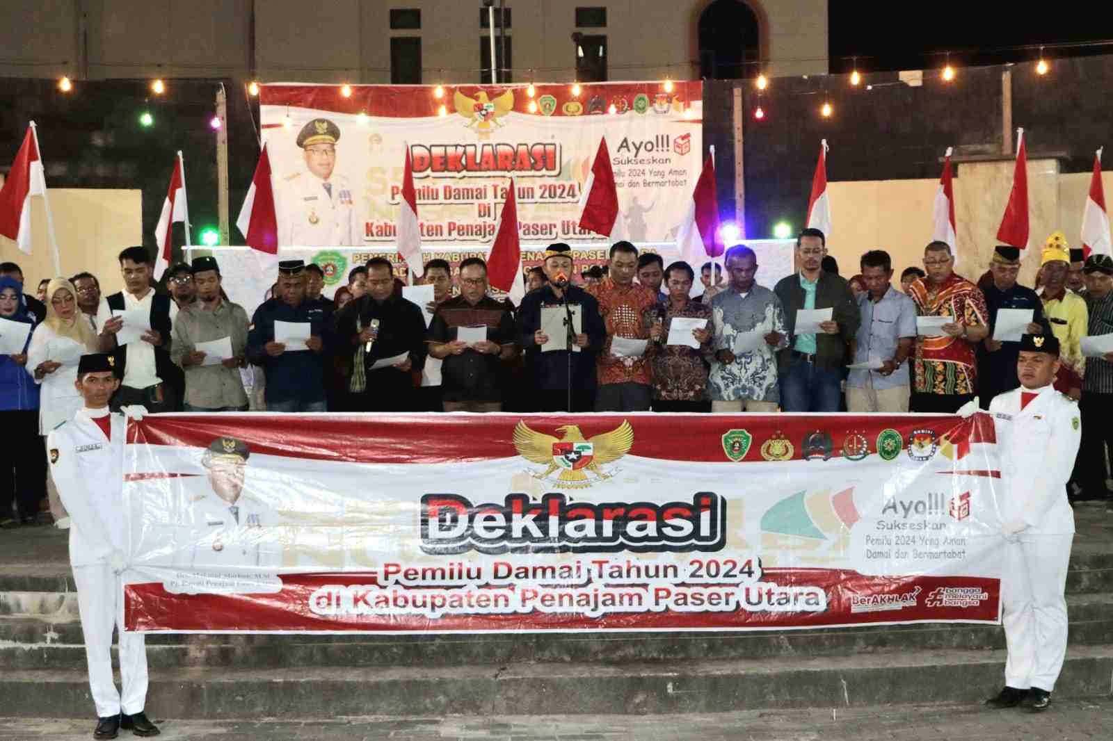 Penajam Paser Utara Deklarasikan Pemilu Damai 2024