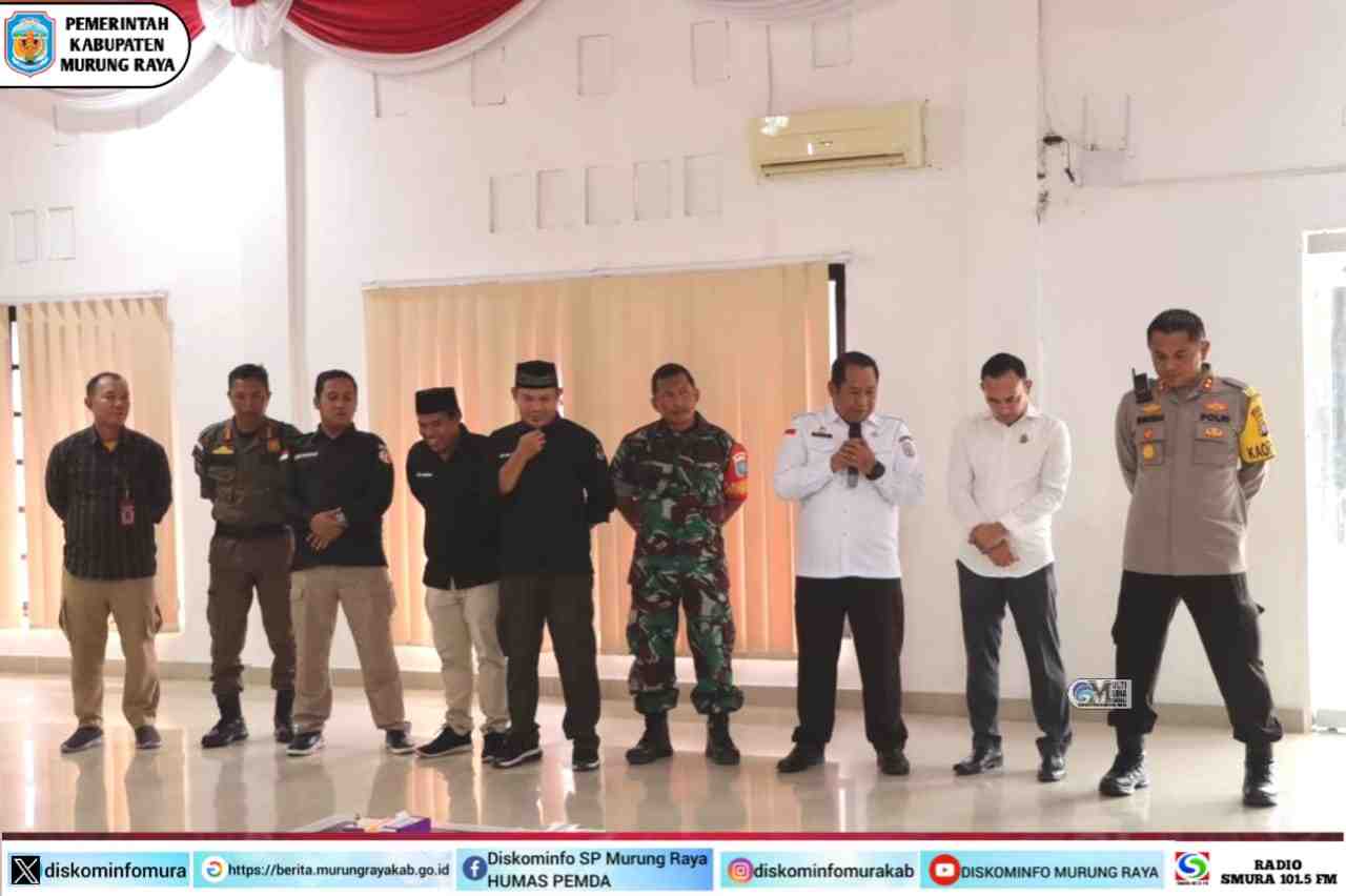 Pj Sekda Hadiri TFG Pengamanan Pemilu di Polres Mura