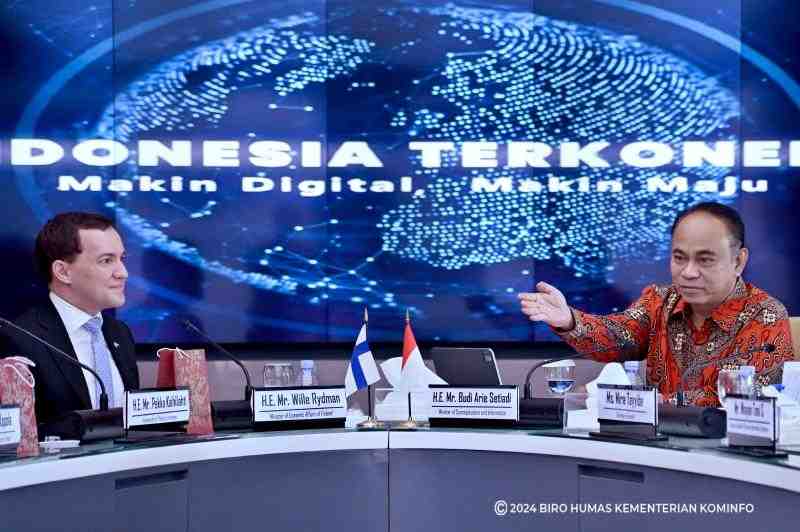 [SIARAN PERS] Terima Menteri Finlandia, Menkominfo Bahas Kerja Sama Infrastruktur Digital