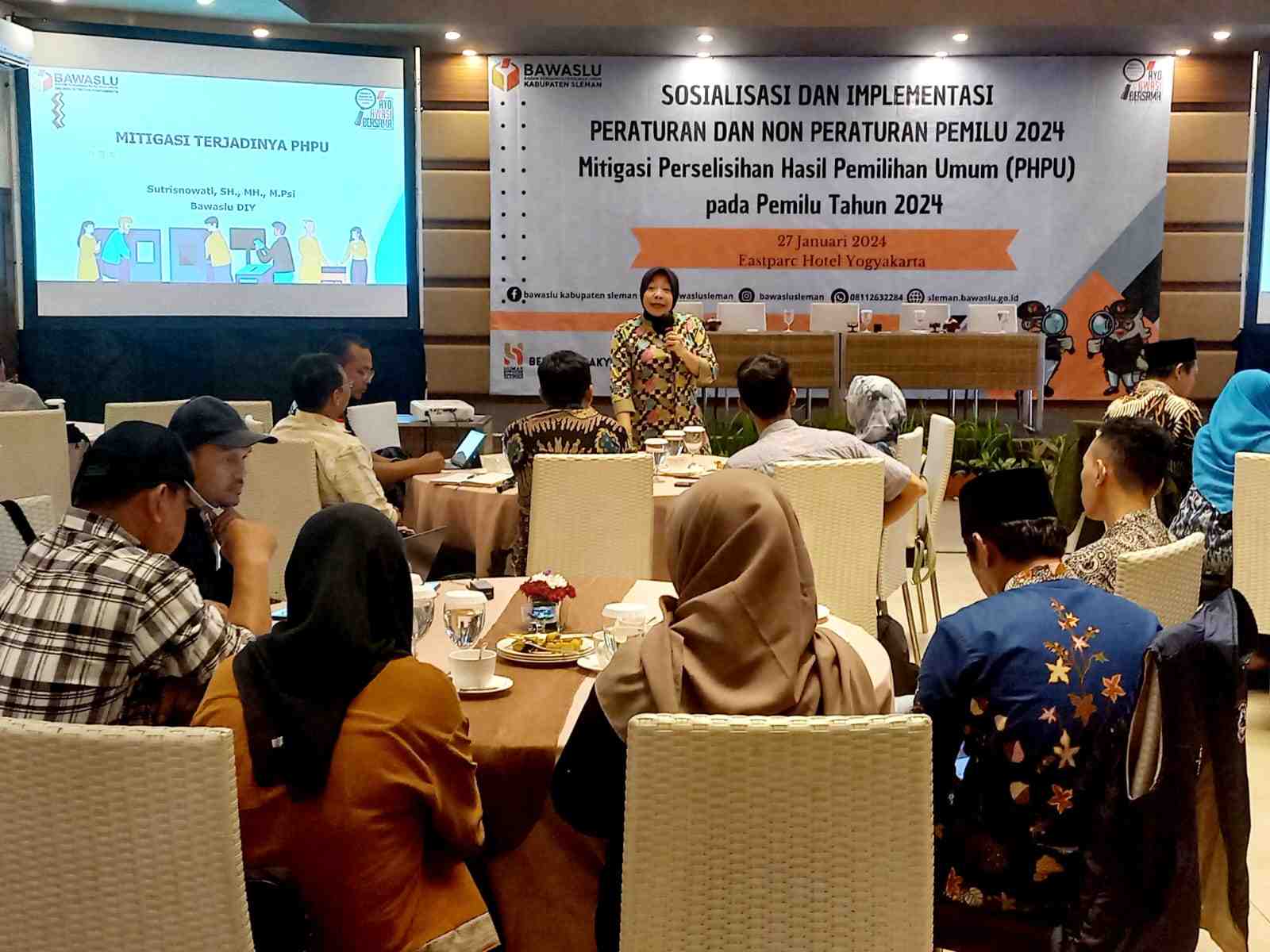 Bawaslu Sleman Bekali Panwascam Mitigasi Terjadinya PHPU