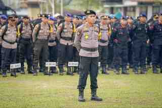 Sebanyak 1.664 Personel Polda Riau Siap Amankan Pemilu 
