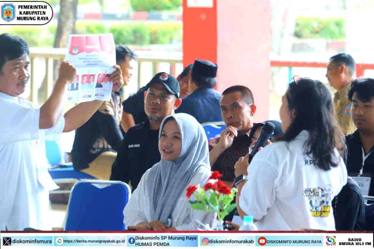 Pj Bupati Mura Memantau Proses Penghitungan Suara di TPS