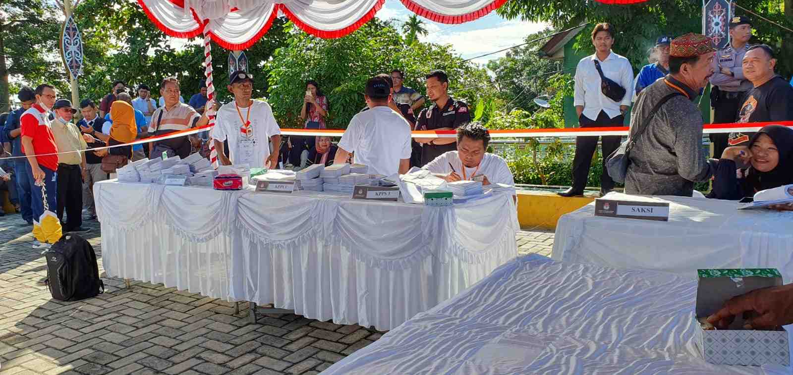 KPU Kota Palangka Raya Gelar Simulasi Pemilu di Taman Pasuk Kameloh