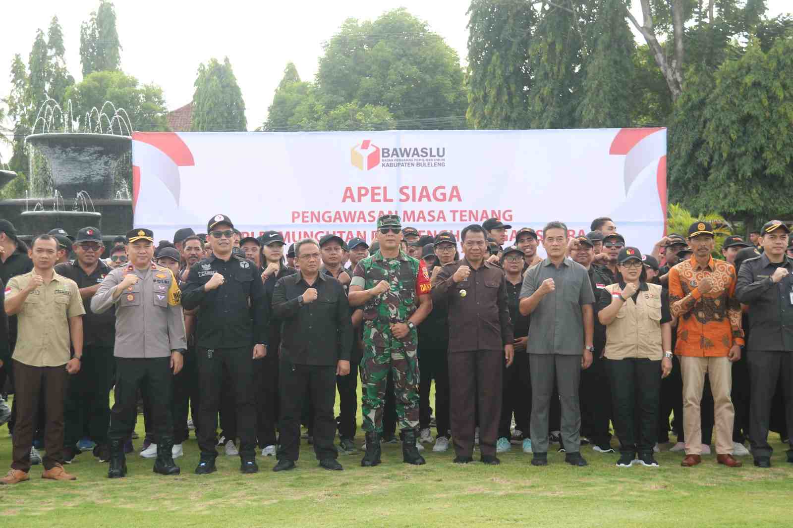 Pastikan Masa Tenang Berjalan Kondusif, Bawaslu Buleleng Gelar Apel Siaga