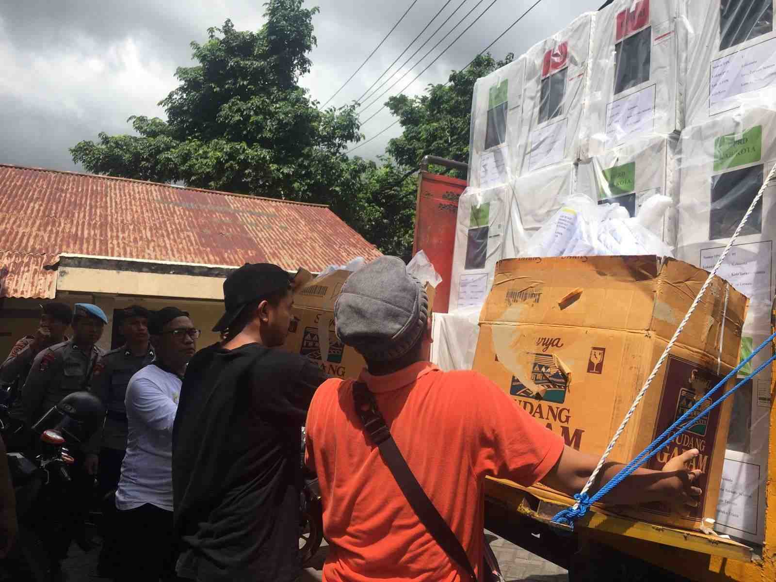Pendistribusian Logistik Pemilu di Kota Ternate Hampir Rampung