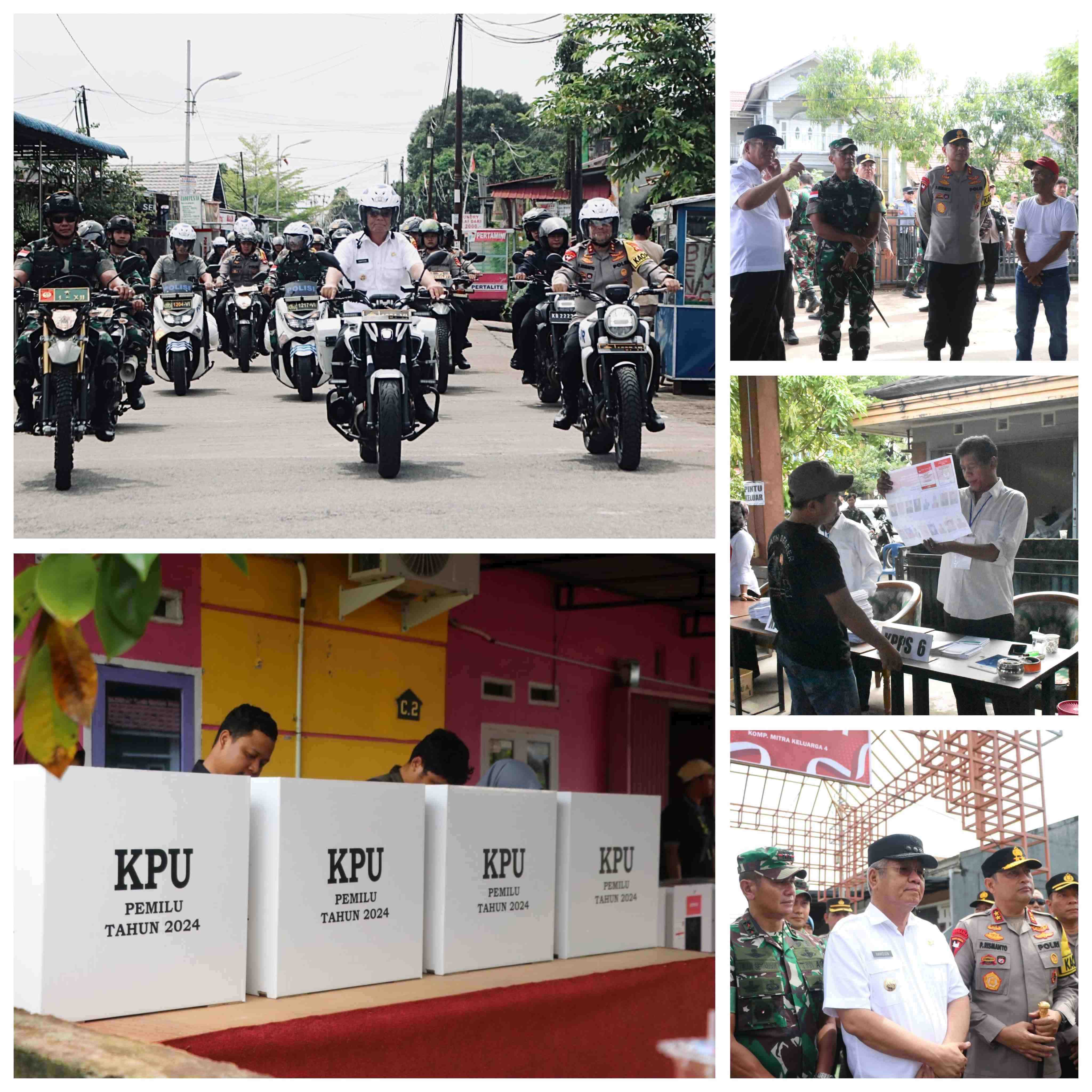 Pj Gubernur Kalbar bersama Forkopimda Tinjau Pelaksanaan Pemilu 2024