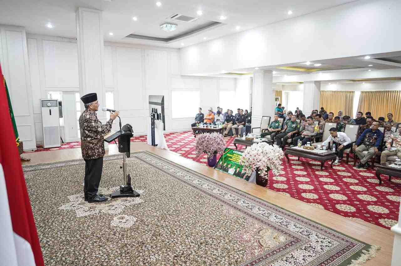 Pj Bupati Apriyadi Pimpin Rakor Matangkan Persiapan Pemilu 2024 di Muba