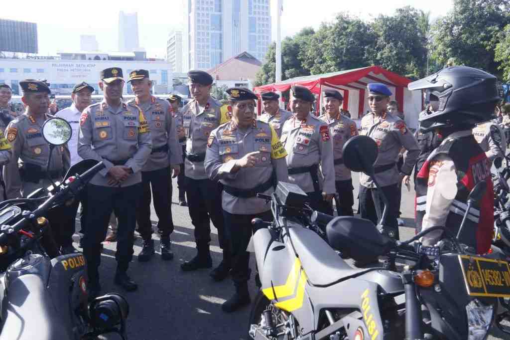 Kakorsabhara Pimpin Apel Gelar Pasukan Pengamanan Pemilu di Jakarta