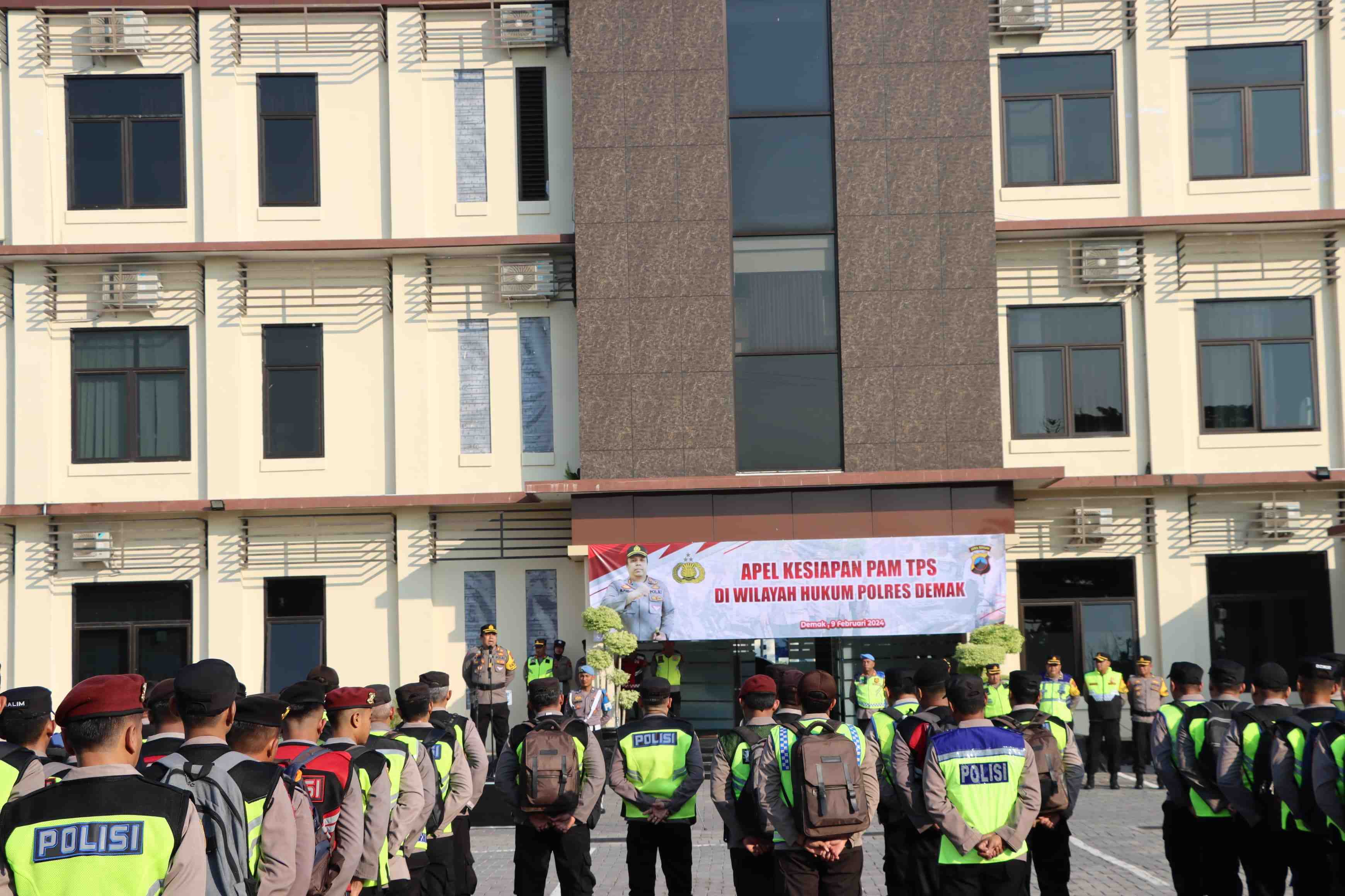 Polres Demak Gelar Apel Kesiapan Pengamanan Pemilu