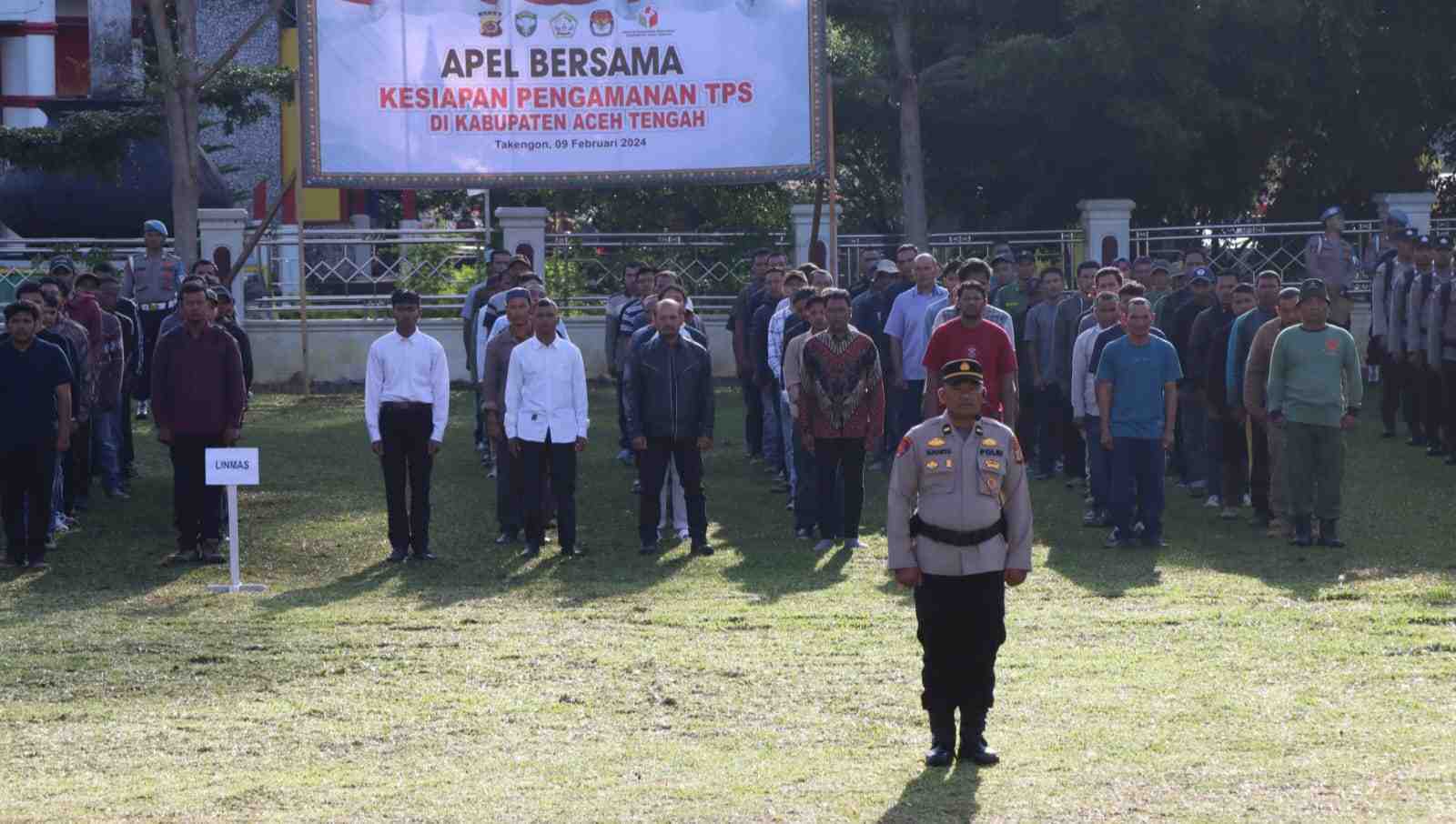 Polres Aceh Tengah Gelar Apel Bersama Kesiapan Pengamanan TPS