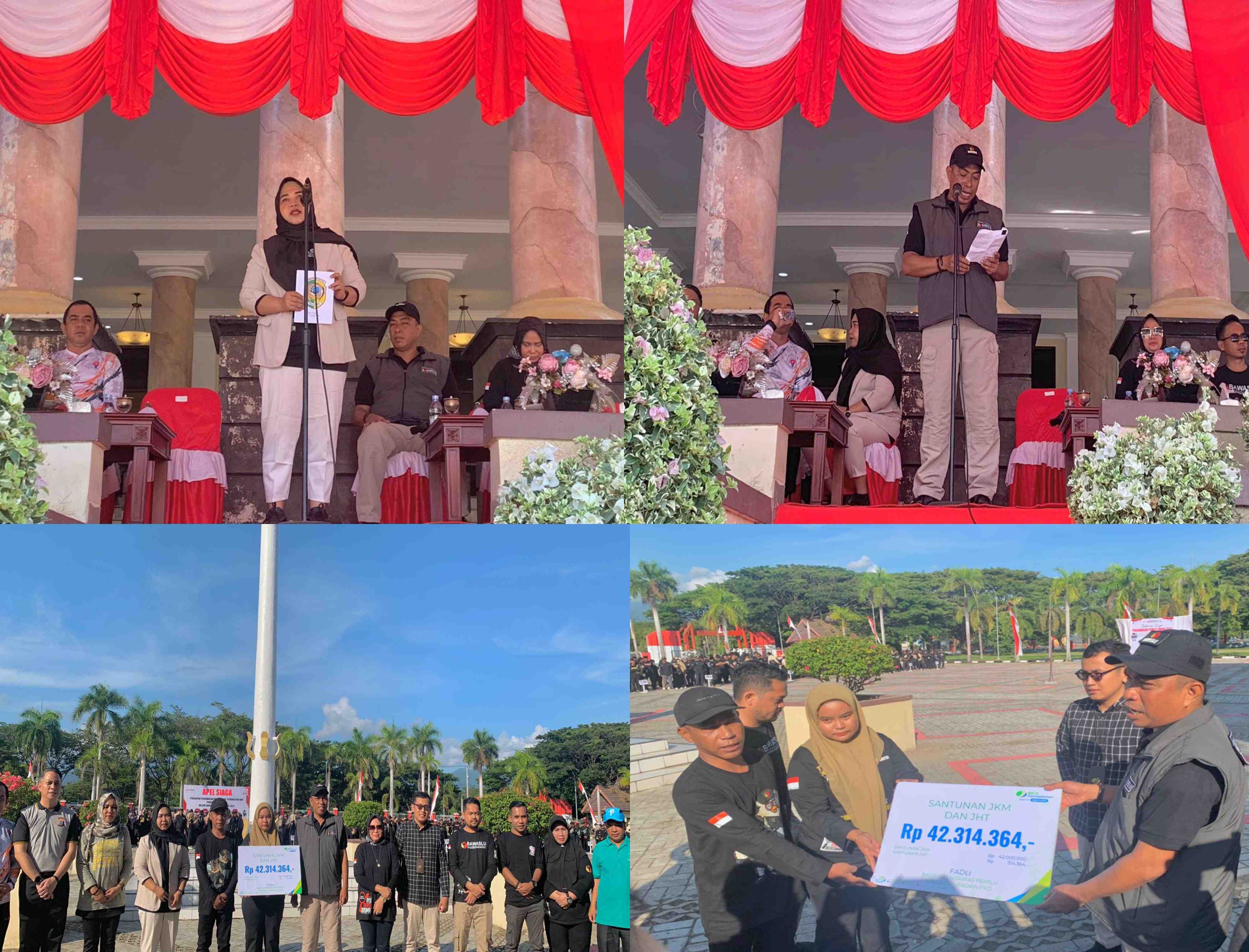 Mendekati Pemilu Bawaslu Parimo Gelar Apel Siaga