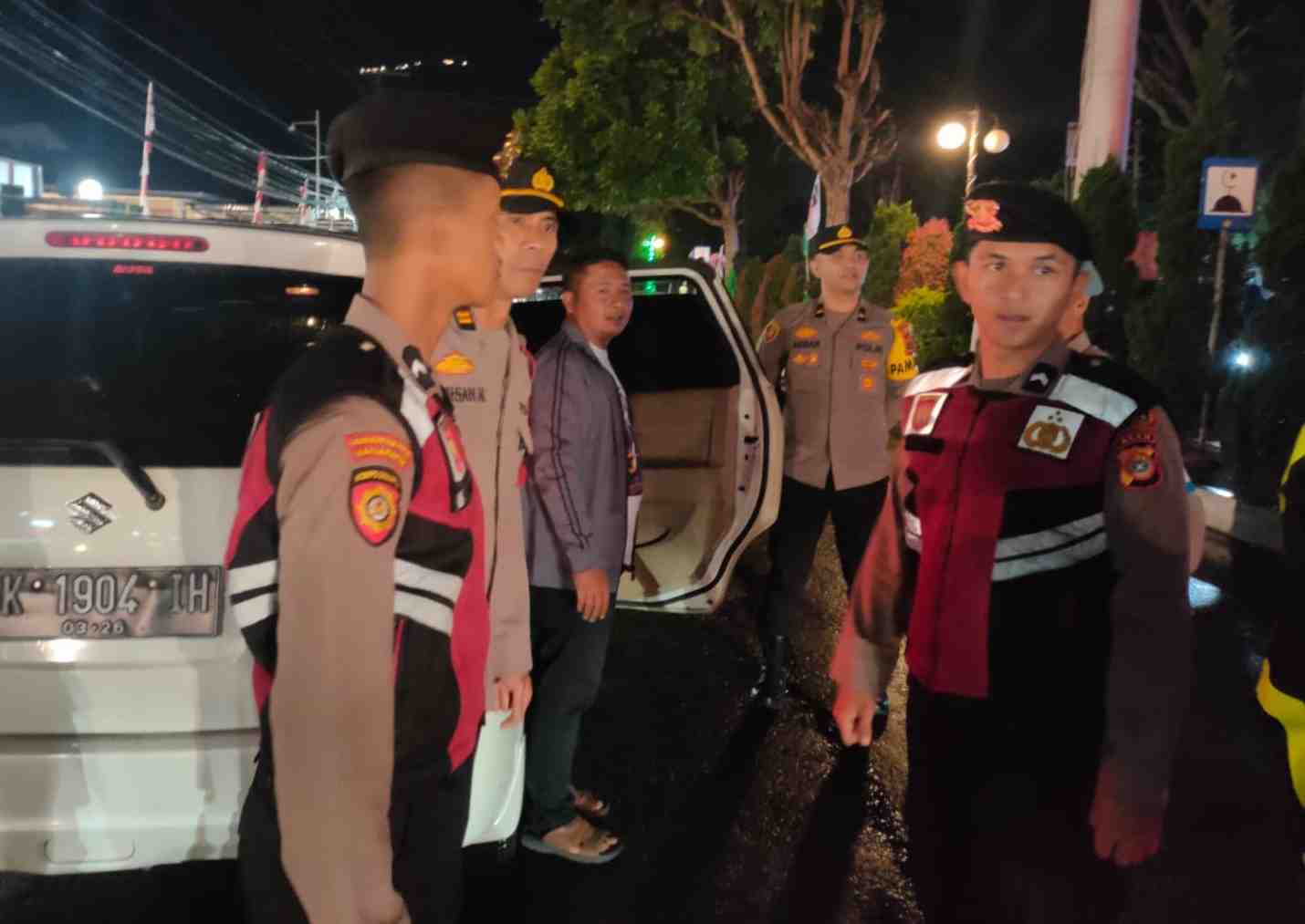 Jaga Kamtibmas Jelang Pemilu, Polres Aceh Tengah Gelar Razia Malam