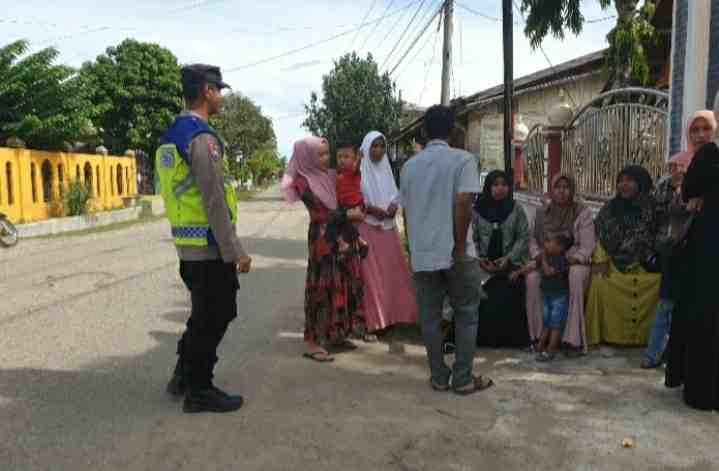 Dekat Dengan Masyarakat, Polsek Tanah Luas Berikan Rasa Aman