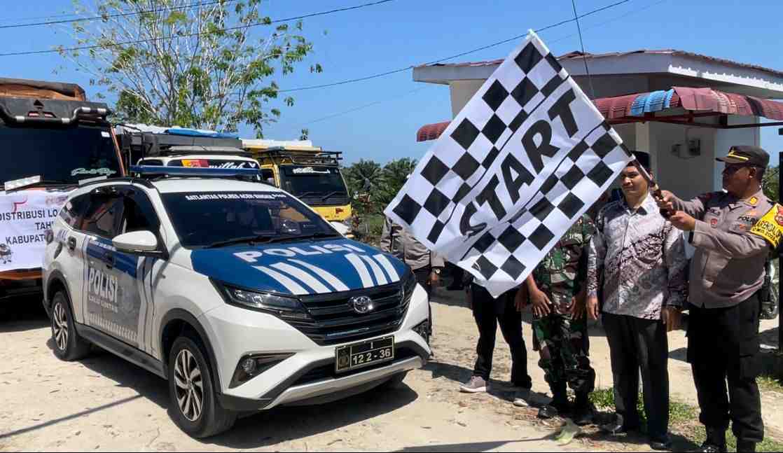 Polres Aceh Singkil Kawal Pendistribusian Logistik Pemilu 2024