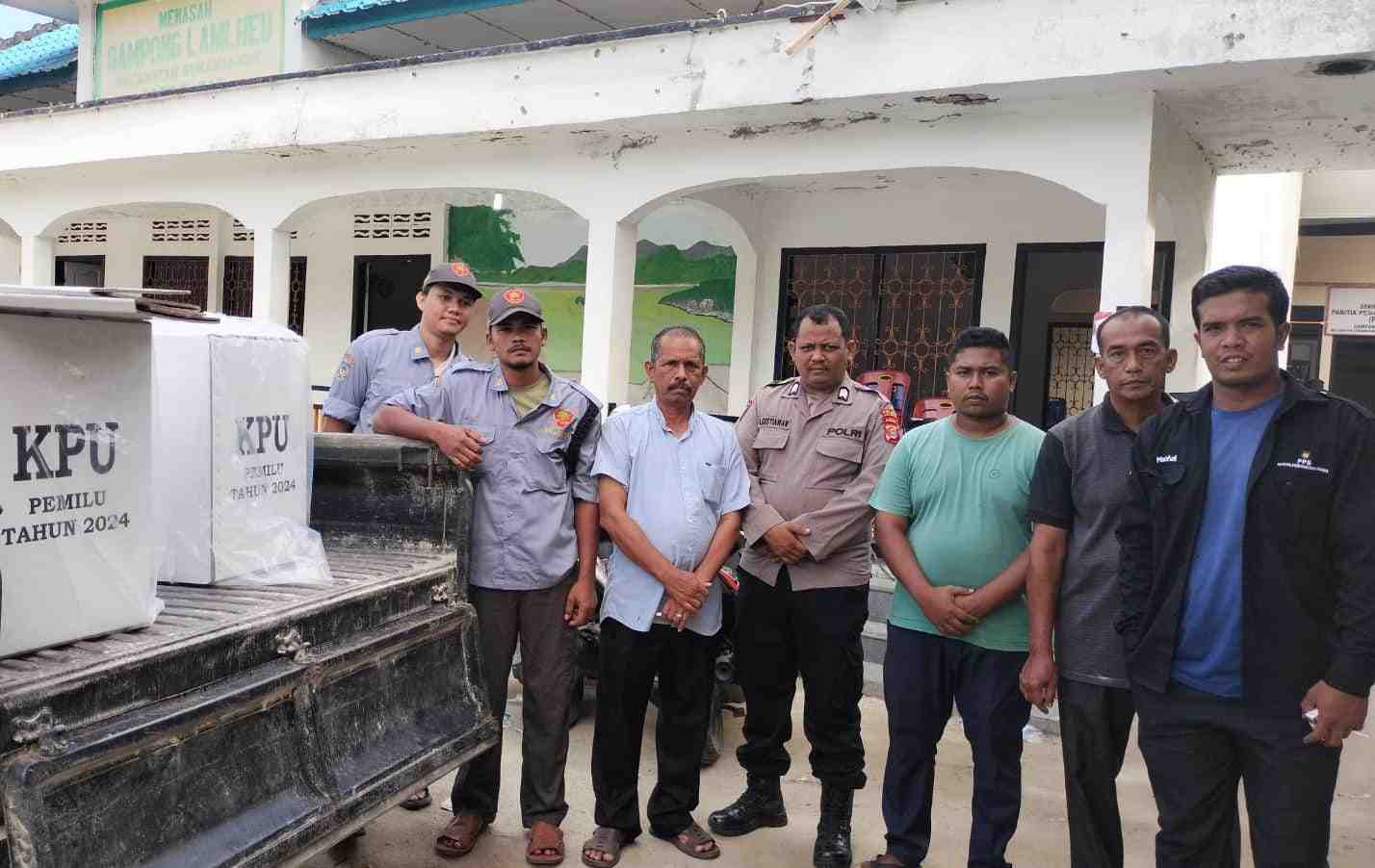 Di Aceh Besar, Kotak Suara Pemilu Sudah Bergeser ke Kecamatan