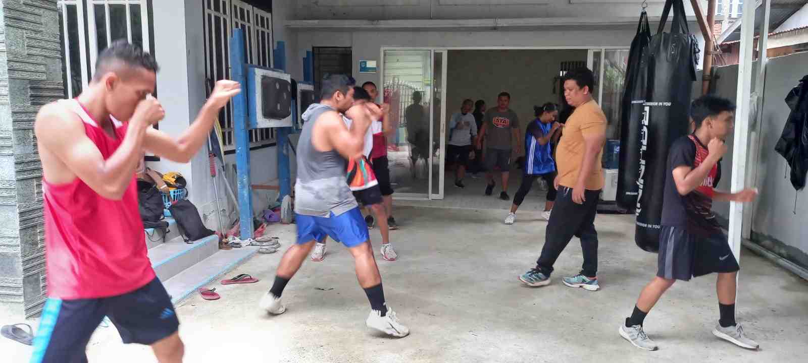Sasana Tinju Dhien Jauhari Ikut Even di Johor Bahru Malaysia
