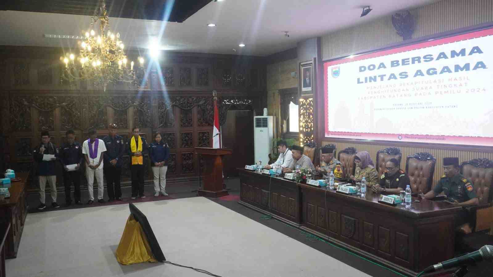 Jaga Kondusivitas Keamanan, Pemkab Batang Gelar Doa Lintas Agama Jelang Rekapitulasi