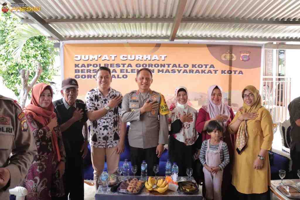 Gelar Jumat Curhat, Polresta Gorontalo Kota Terima Keluhan Masyarakat Terkait Miras