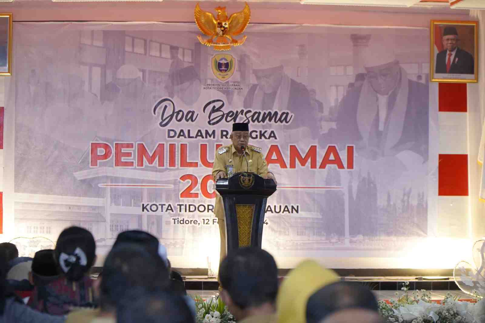 Memastikan Pemilu Damai di Kota Tidore, Pemkot Gelar Doa Bersama