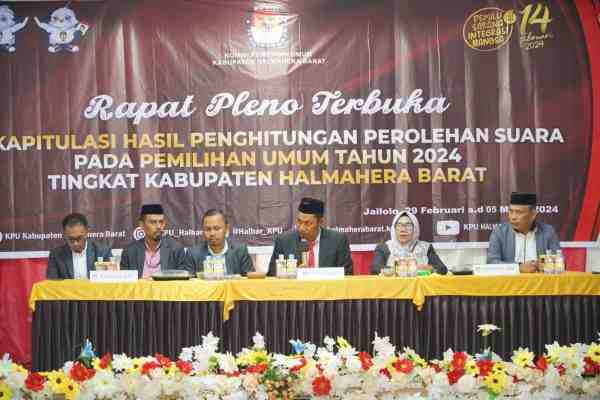 KPU Halmahera Barat Mulai Pleno, Polres Turunkan Puluhan Personil untuk Pengamanan