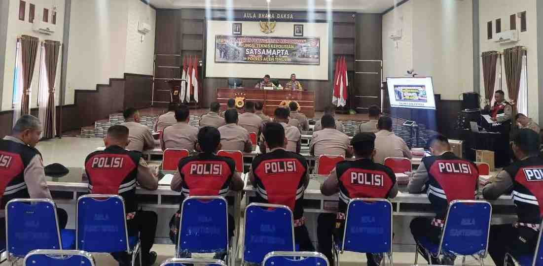 Polres Aceh Timur Gelar Pelatihan Jelang Pemilu 2024