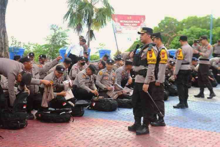 Beri Arahan kepada Personel, Kapolres Donggala Tegaskan Jangan Ada Pelanggaran