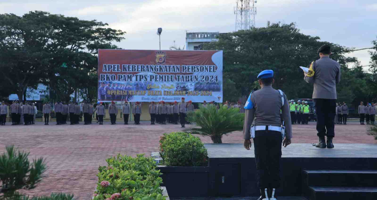 Pimpinan Polda Aceh Sampaikan Terima Kasih pada Personel Polri yang Bertugas di TPS