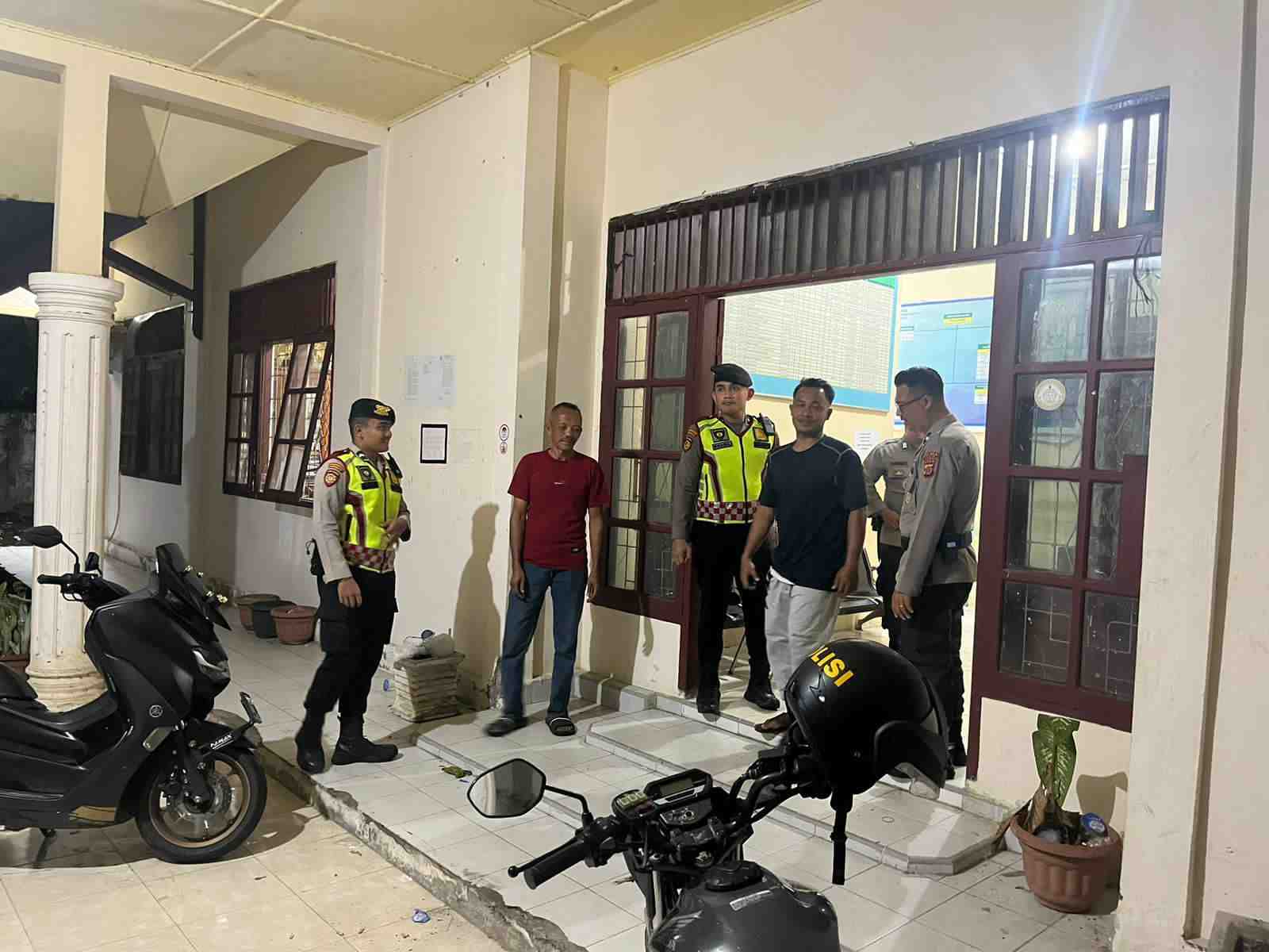 Polres Aceh Barat Patroli Cek Gudang Logistik Penyimpanan Kotak Suara