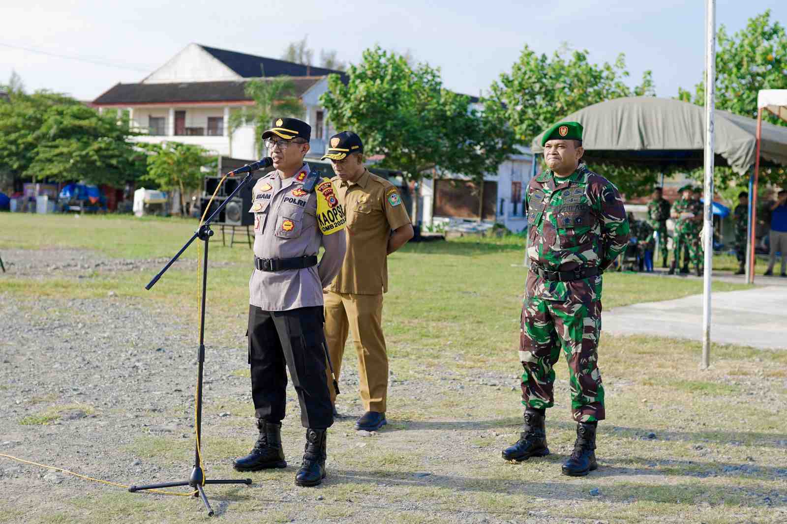 Jelang Pemilu 2024, TNI - Polri di Pidie Gelar Apel Gabungan