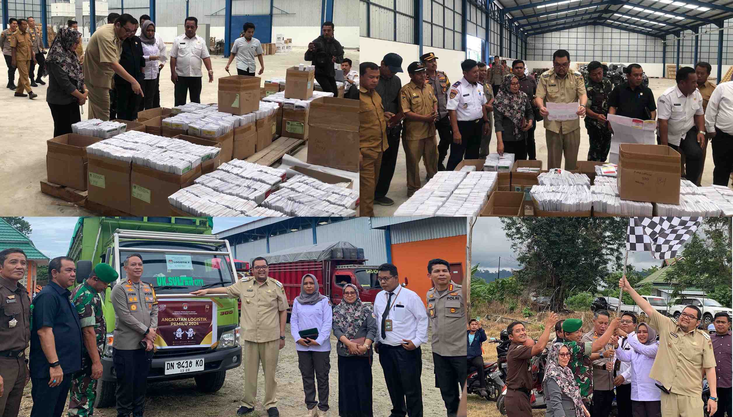 Pendistribusian Logistik  Pemilu 2024 di Parimo