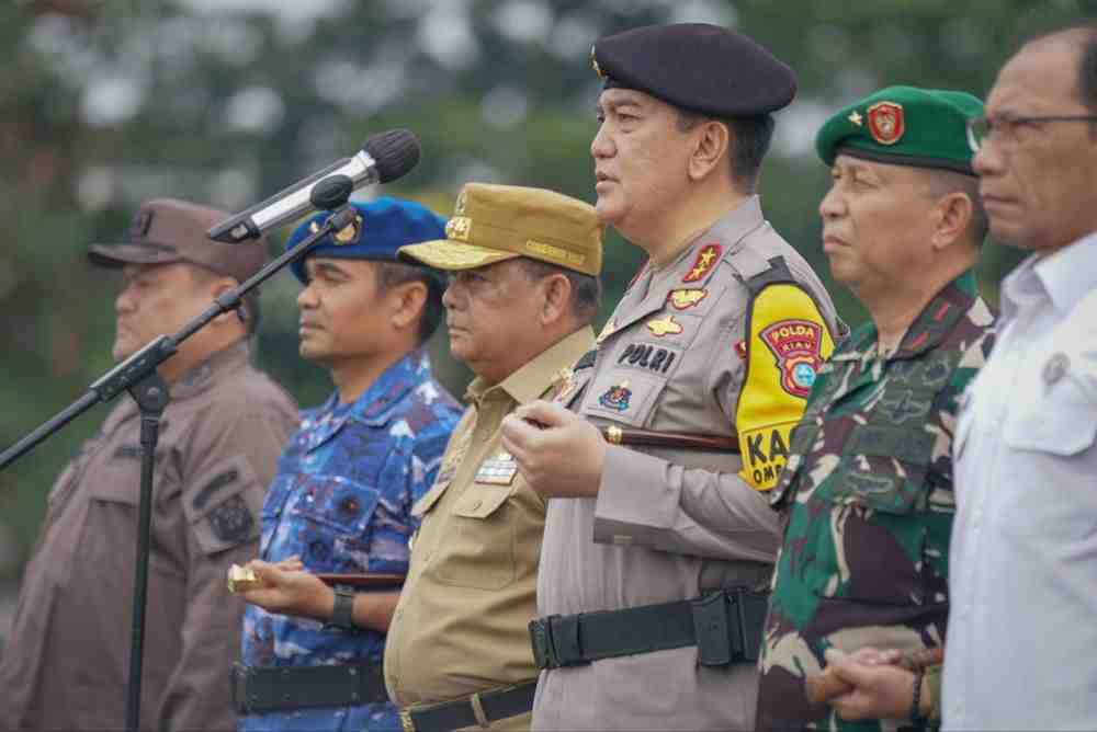 Pengamanan Pemilu, Gubri Lepas Pergeseran BKO Personel Polda Riau 