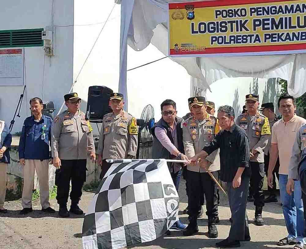 Simulasi Pendistribusian Logistik Pemilu 2024 Digelar di Pekanbaru