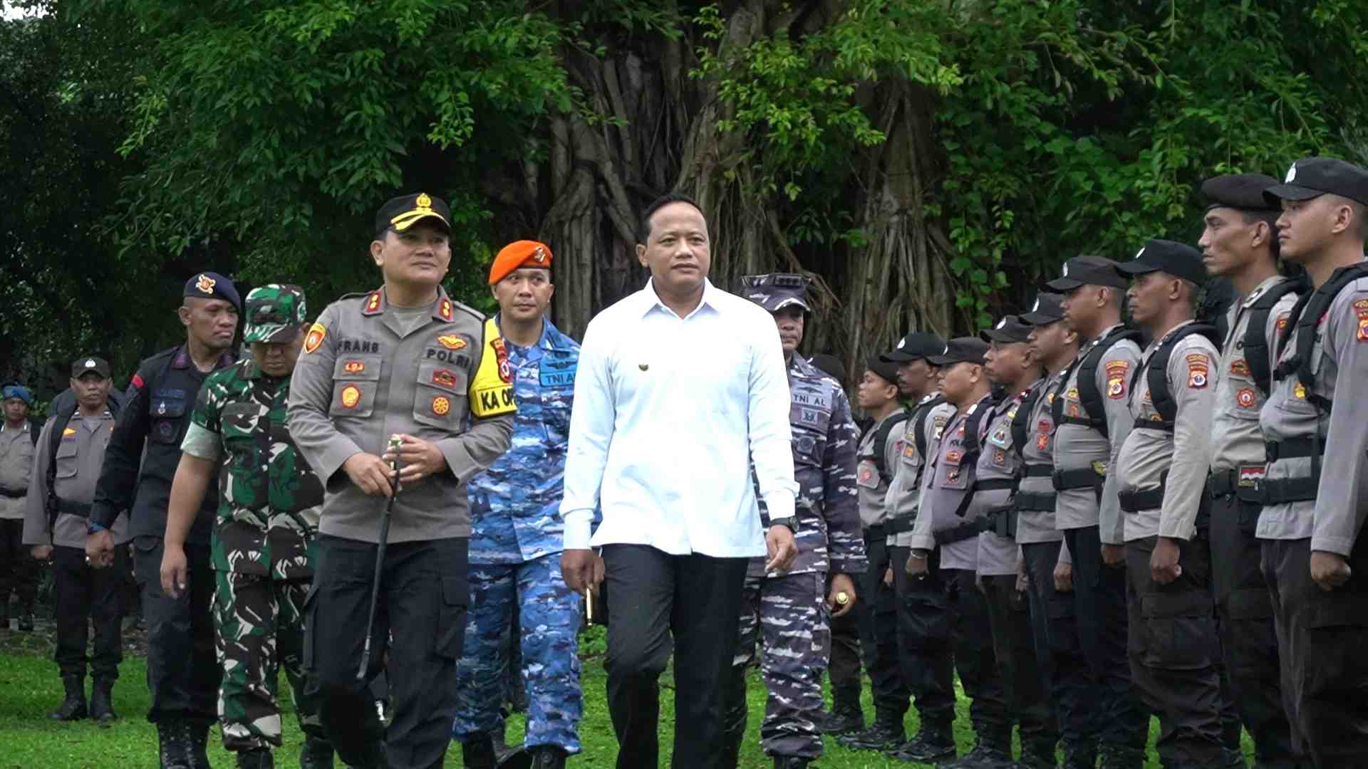 Polres Maluku Tenggara Gelar Apel Pergeseran Pasukan Pengamanan Pemilu 2024