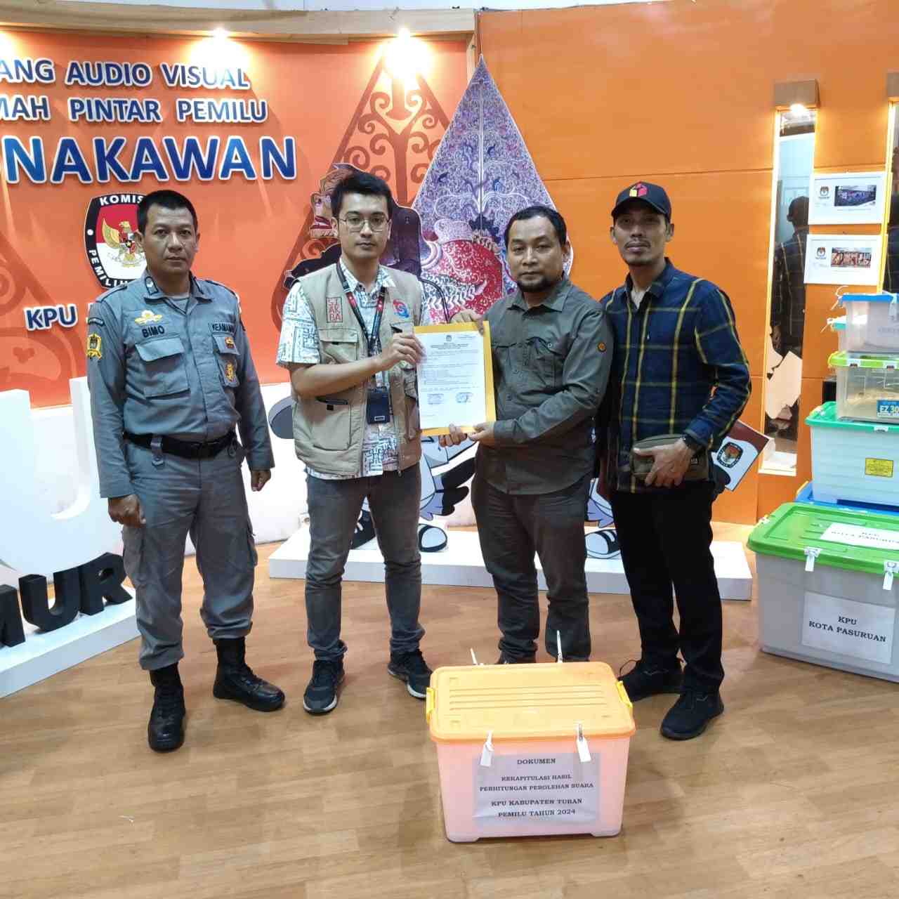 Bawaslu dan Polres Tuban Kawal Ketat Proses Pengiriman Hasil Rekapitulasi ke KPU Jatim