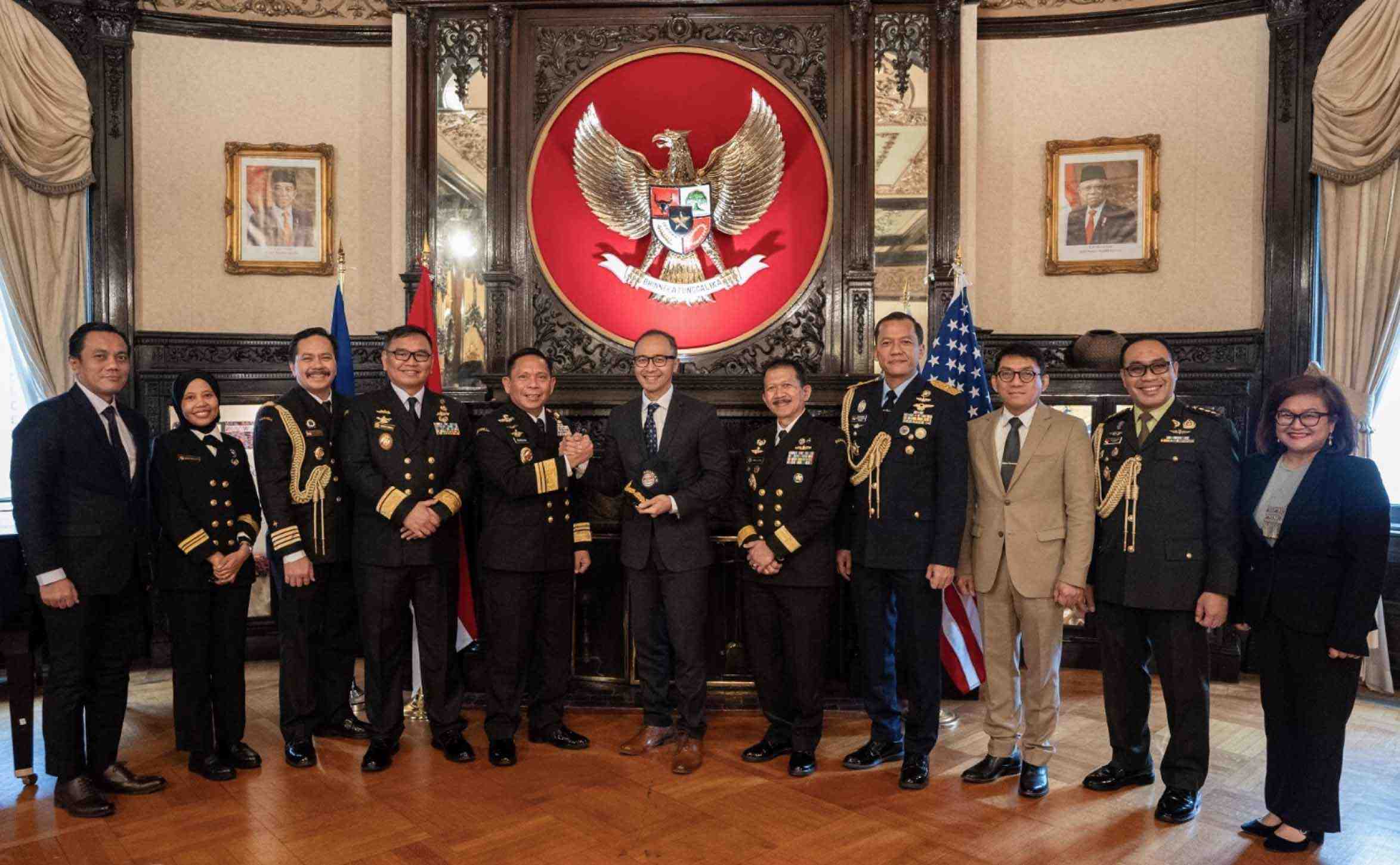 Kepala Bakamla RI Bahas Keamanan Laut Bersama KBRI Washington DC