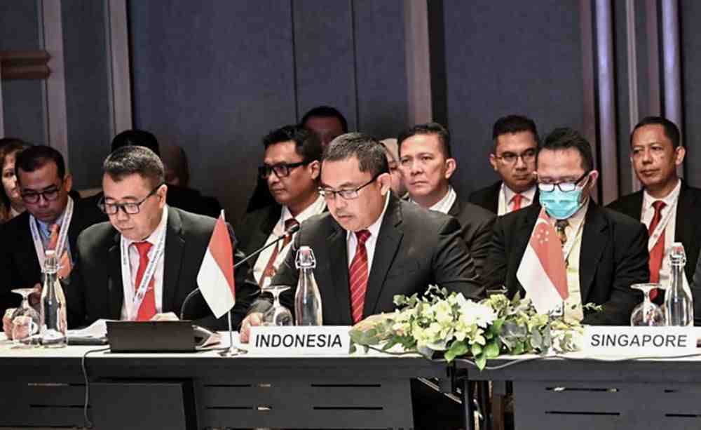Kemhan RI Sukses Gelar Pertemuan AOE WG ke-8 di Singapura