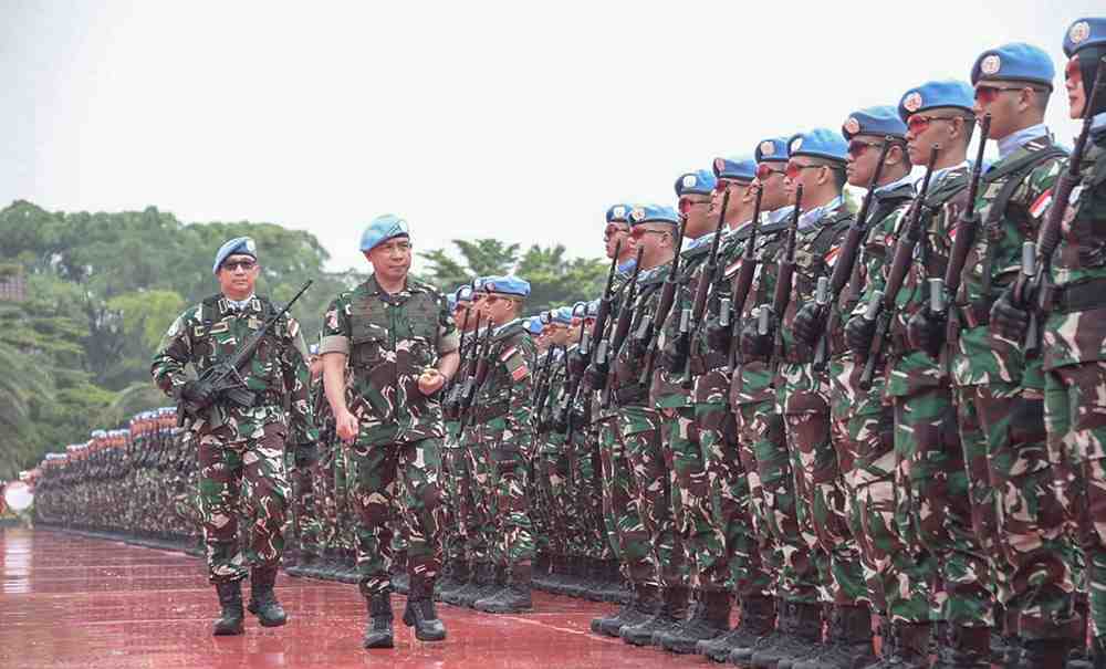 Panglima TNI Sambut Peace Keepers Indonesia Usai Bertugas di Lebanon