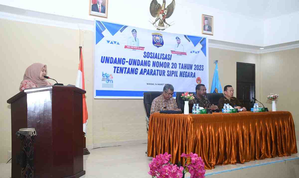 Tingkatkan Kualitas ASN, Pemkab Raja Ampat Sosialisasikan UU ASN 