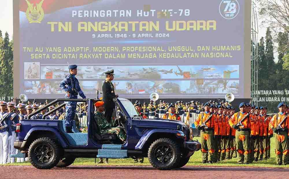 Pimpin Upacara HUT ke-78 TNI AU, Panglima TNI Amanatkan Lima Hal