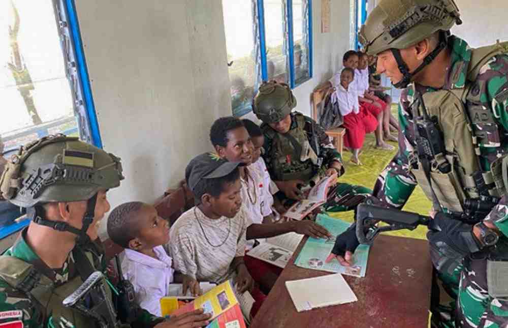 Satgas Yonif 432/WSI Hadirkan Program Papua Pintar di Distrik Dal