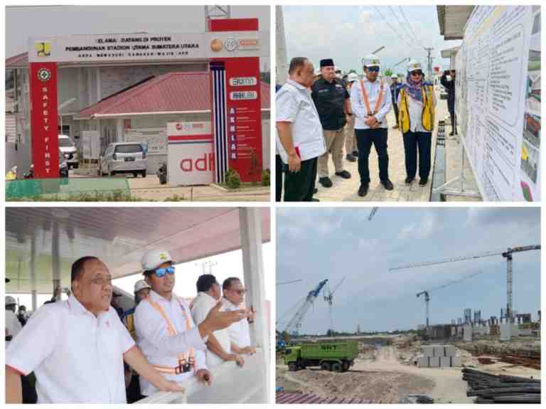Tinjau Venue PON XXI Sumut, Ketum KONI Pusat Targetkan Juli 2024 Selesai 