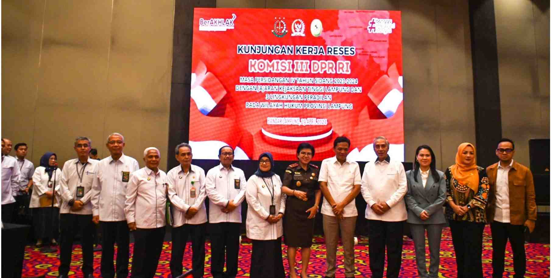 Komisi III DPR RI Awasi Langsung Lembaga Peradilan di Provinsi Lampung