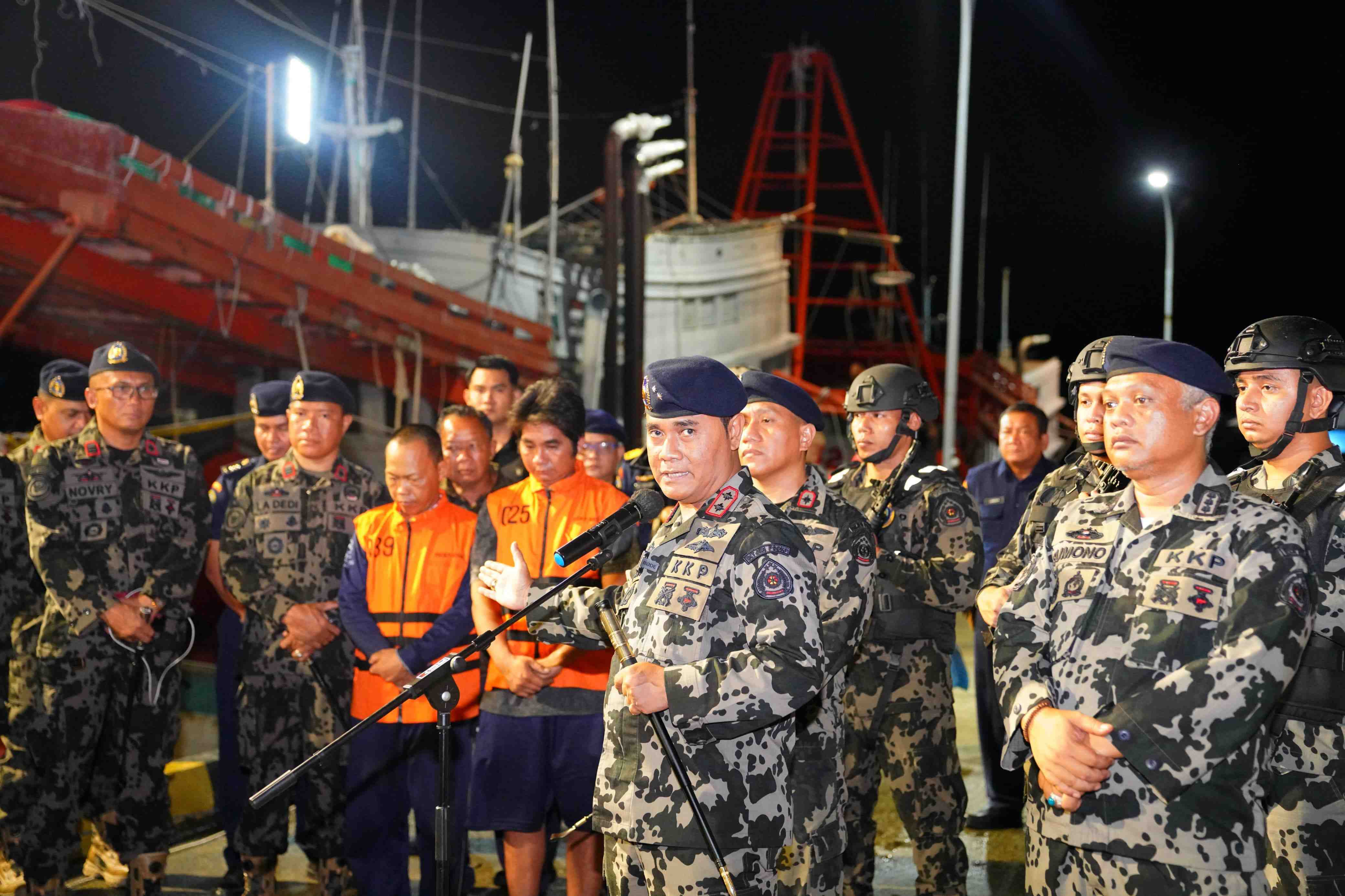 KKP Amankan Tiga Kapal Asing di Laut Natuna dan Selat Malaka