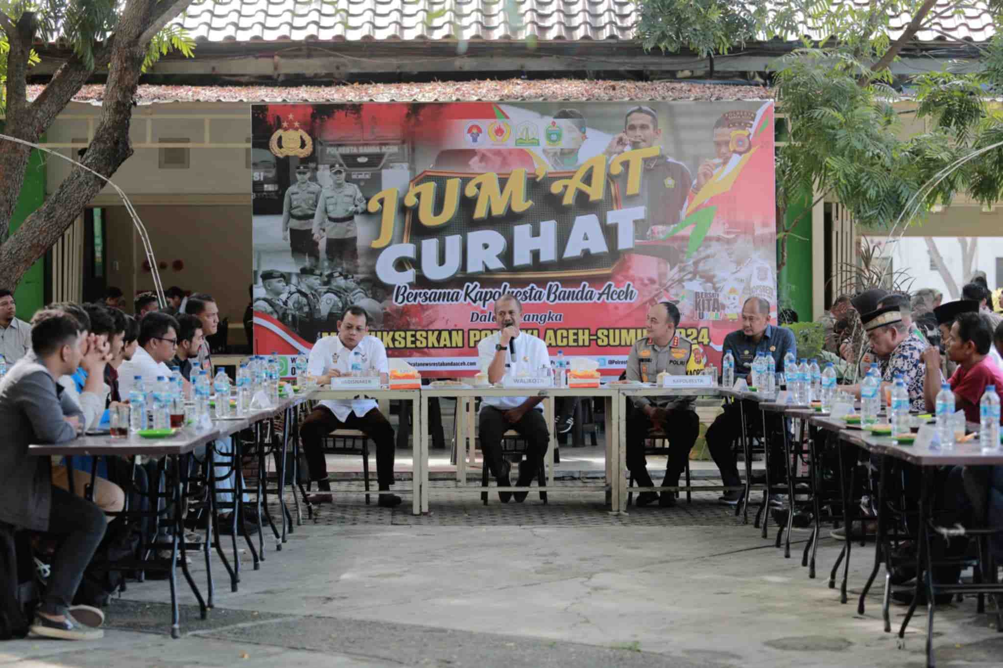Hadiri Jumat Curhat Polresta, Pj Wali Kota Banda Aceh Ajak Warga Sukseskan PON XXI Aceh-Sumut